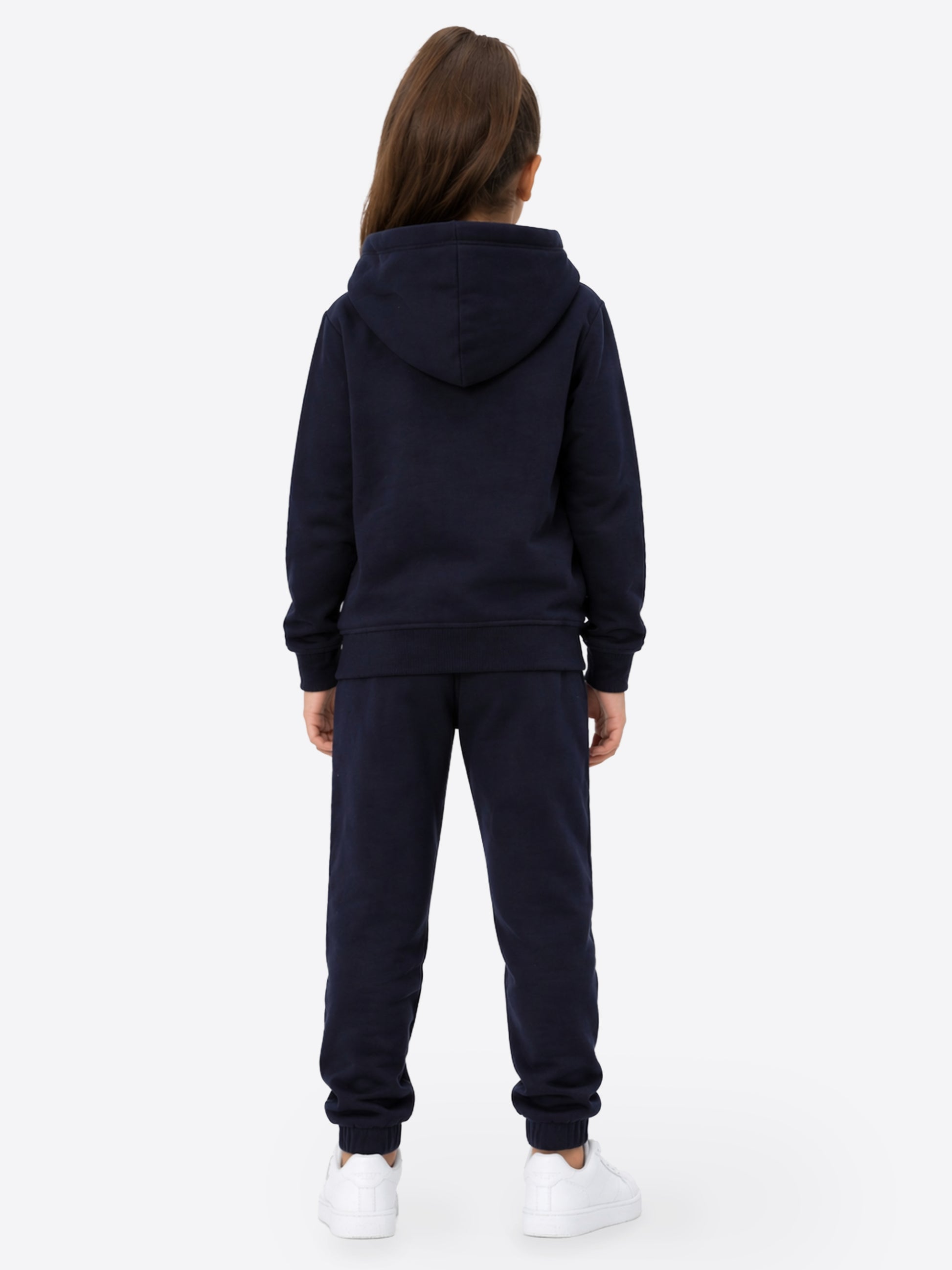 Kinder Trainingsanzug Navy Blau aus Baumwolle – Hoodie mit Reißverschluss & Hose