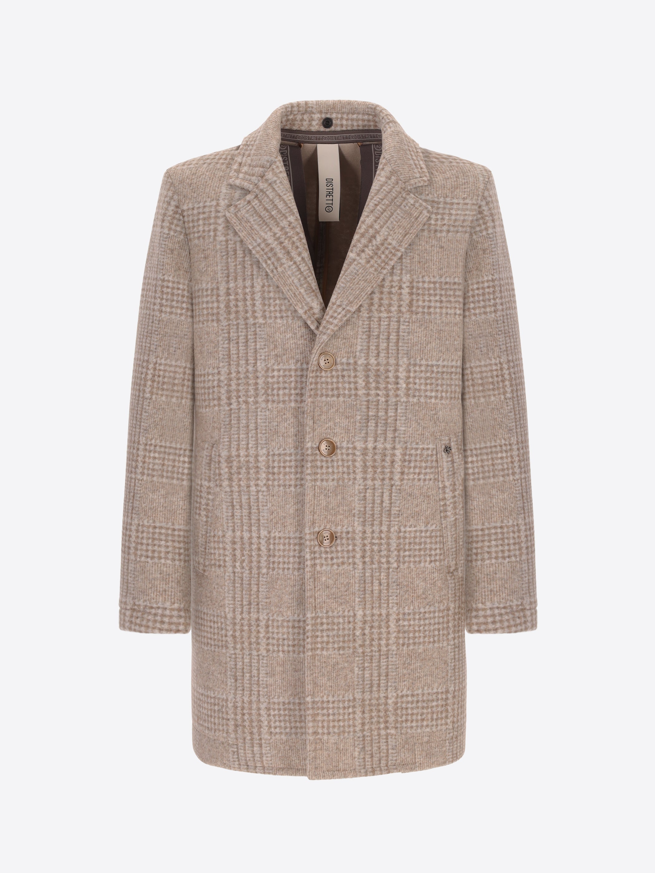 Cappotto Borghese in Lana Cotta Scozzese