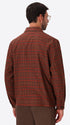 Velazquez Mars Tartan Wool-Blend Oversized Shirt Jacket - Model Back View