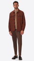 Velazquez Mars Tartan Wool-Blend Oversized Shirt Jacket - Model Full Body Shot