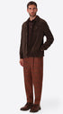 Ban Velazquez Mars Tartan Wool-Blend Trousers - Model Full Body Shot