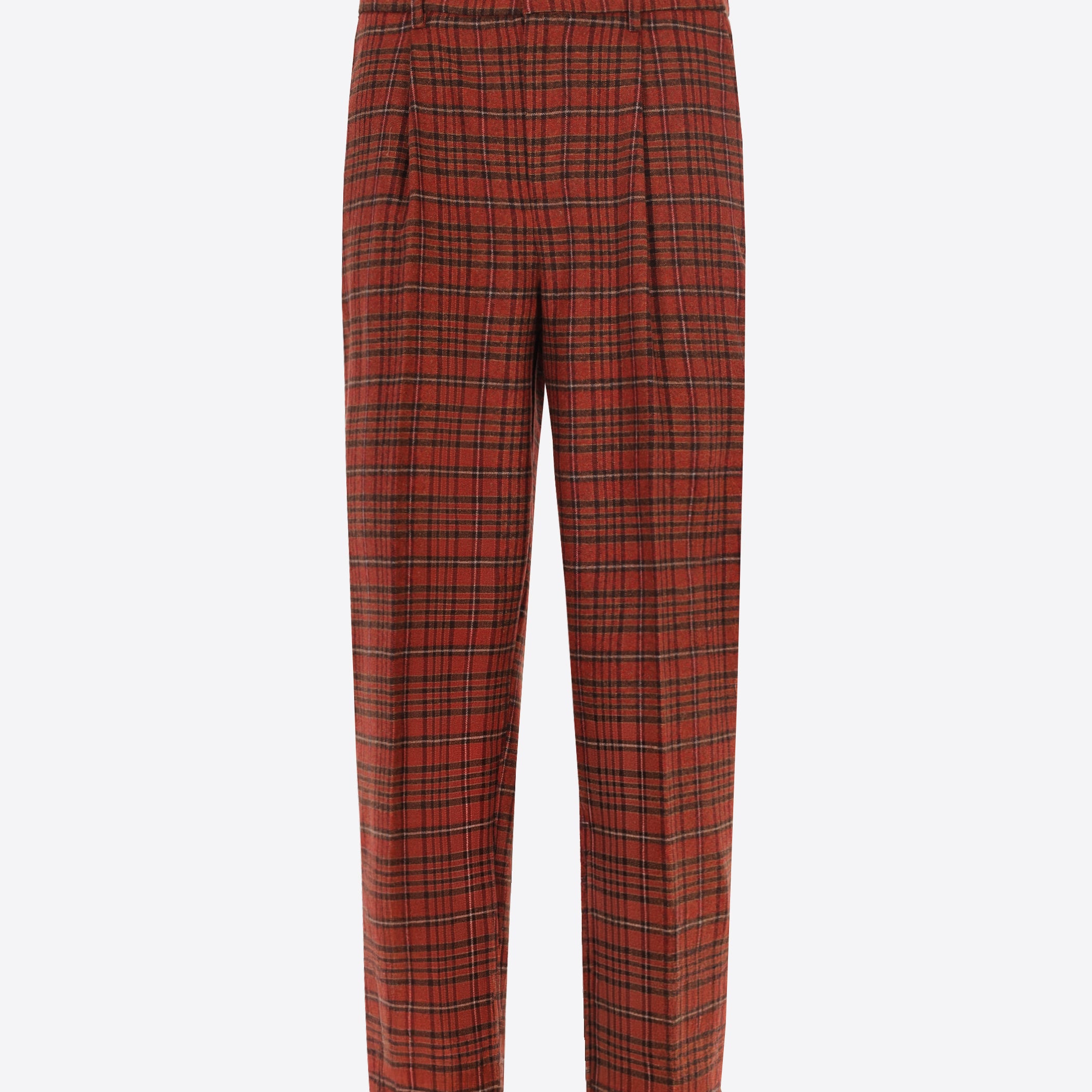 Distretto12 Ban Velazquez Mars Tartan Wool-Blend Trousers - Product Still Life