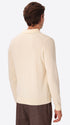 Perugino Off White Technical Cotton-Blend Knit Polo - Model Back View