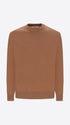 Distretto12 Camel Technical Cotton-Blend Sweater Perugino - Product Still Life