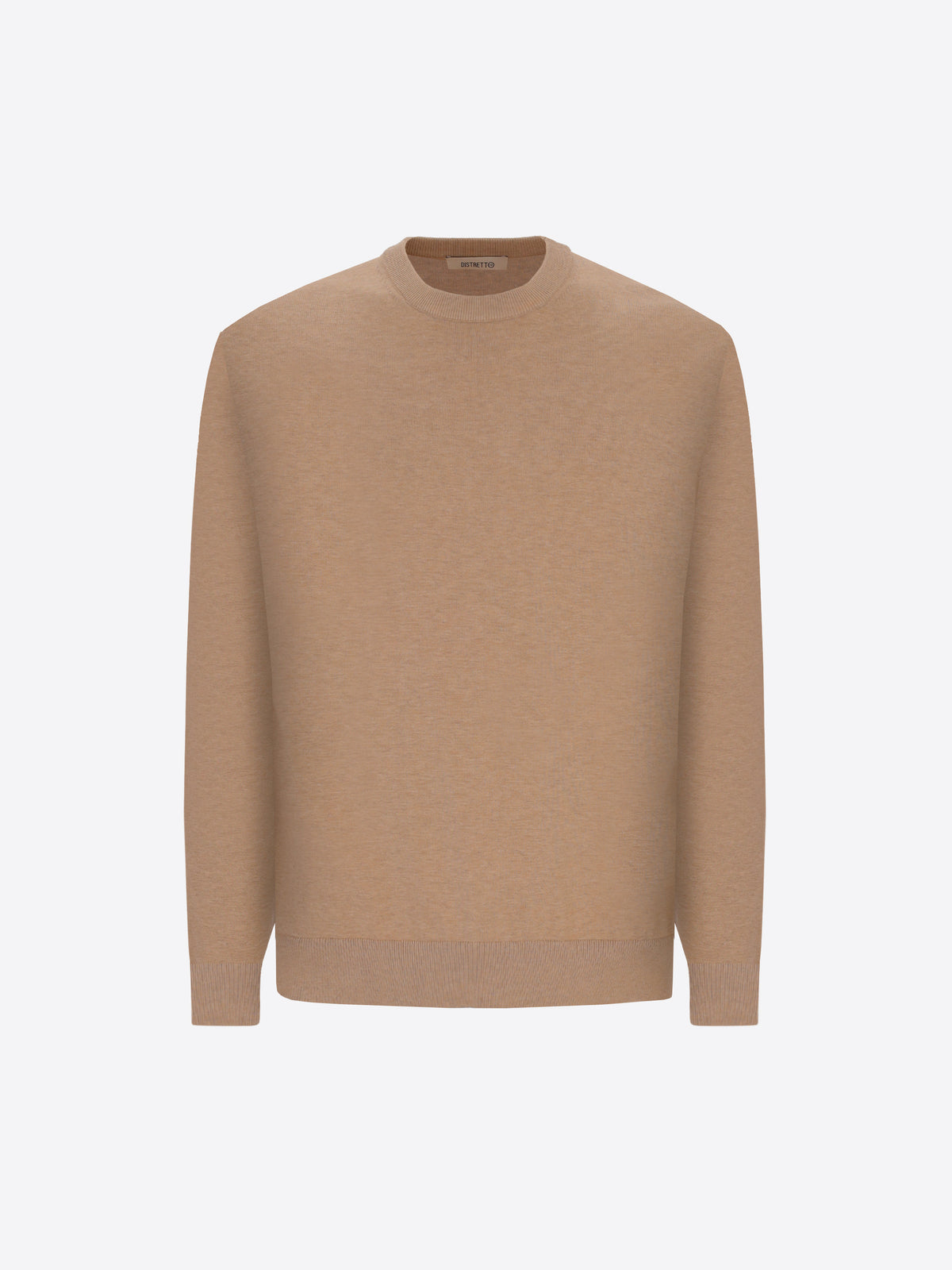 Distretto12 Dove Grey Technical Cotton-Blend Sweater Perugino - Product Still Life