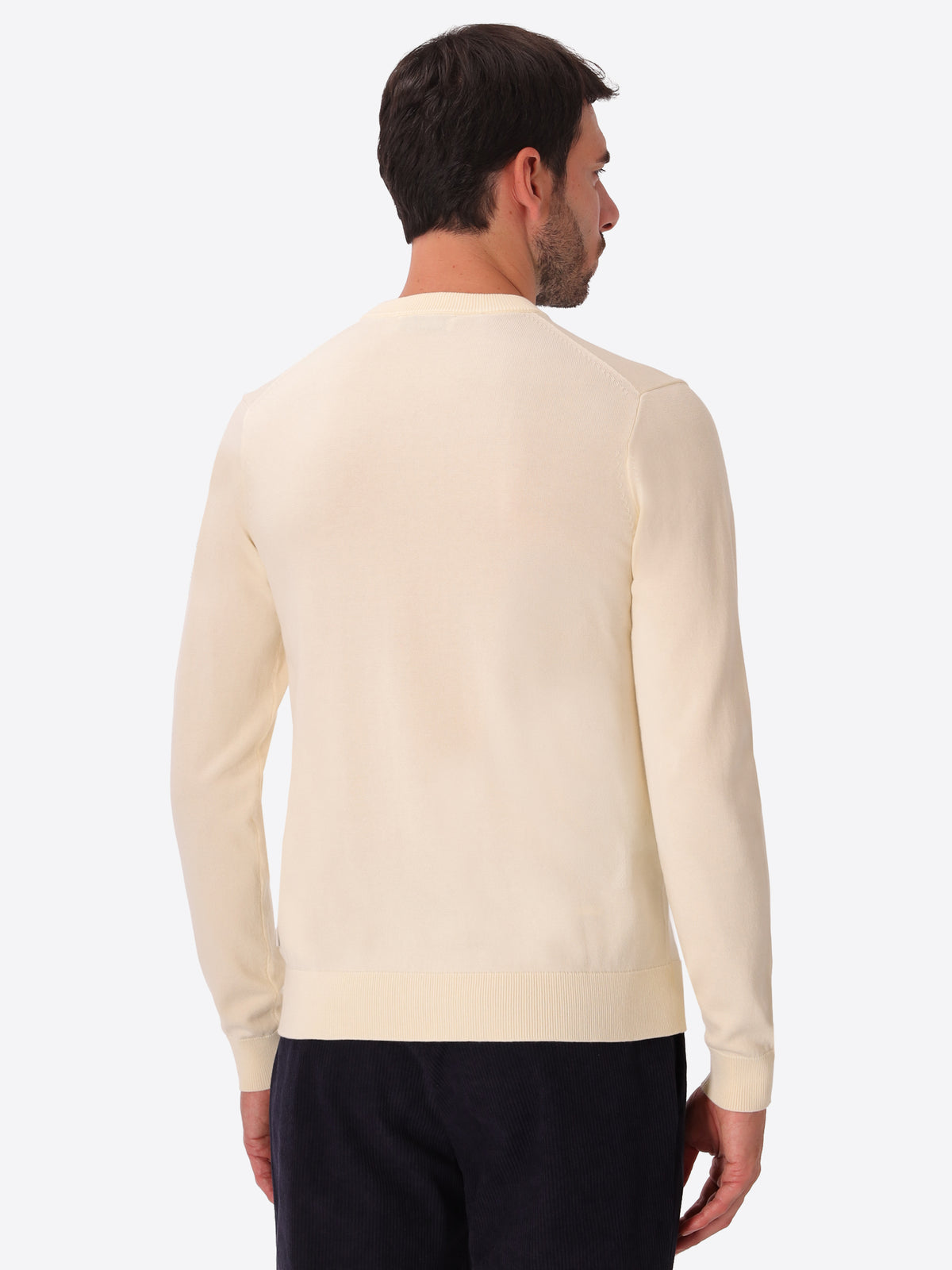 Off White Technical Cotton-Blend Sweater Perugino - Model Back View