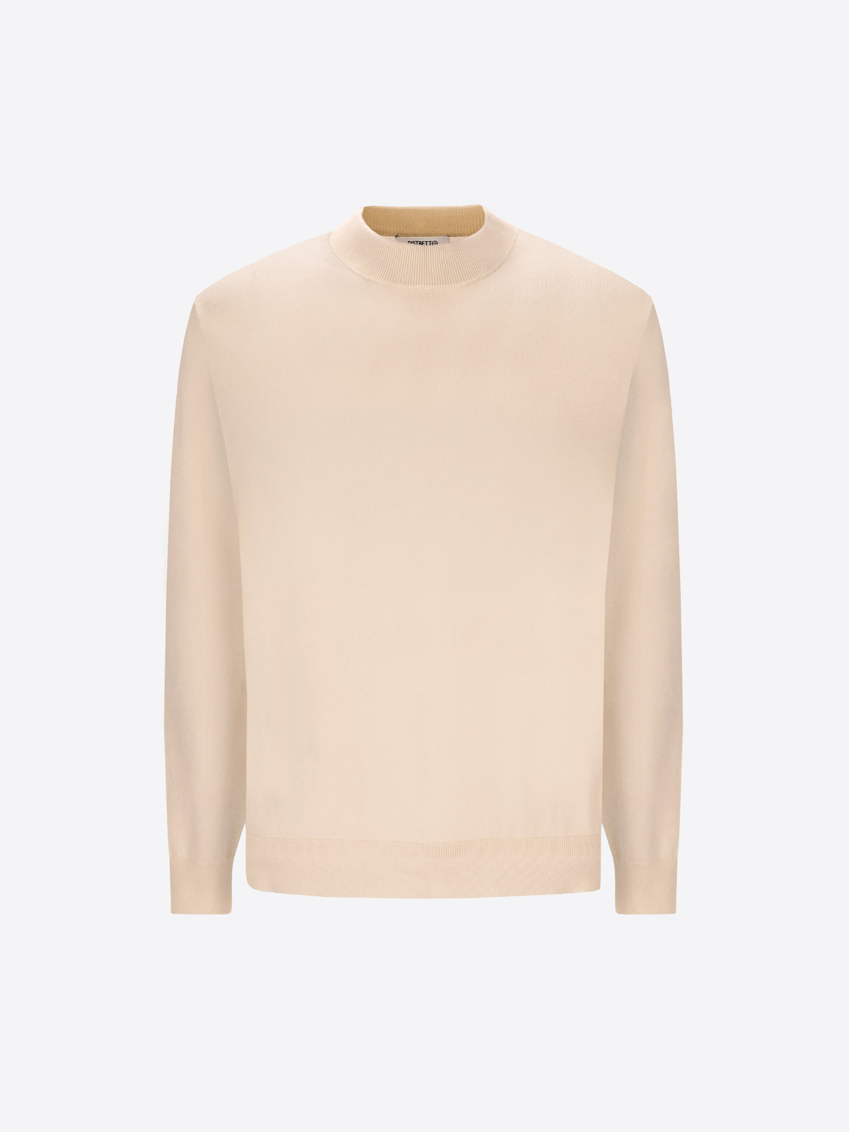 Distretto12 Off White Technical Cotton-Blend Turtleneck Sweater Perugino - Product Still Life