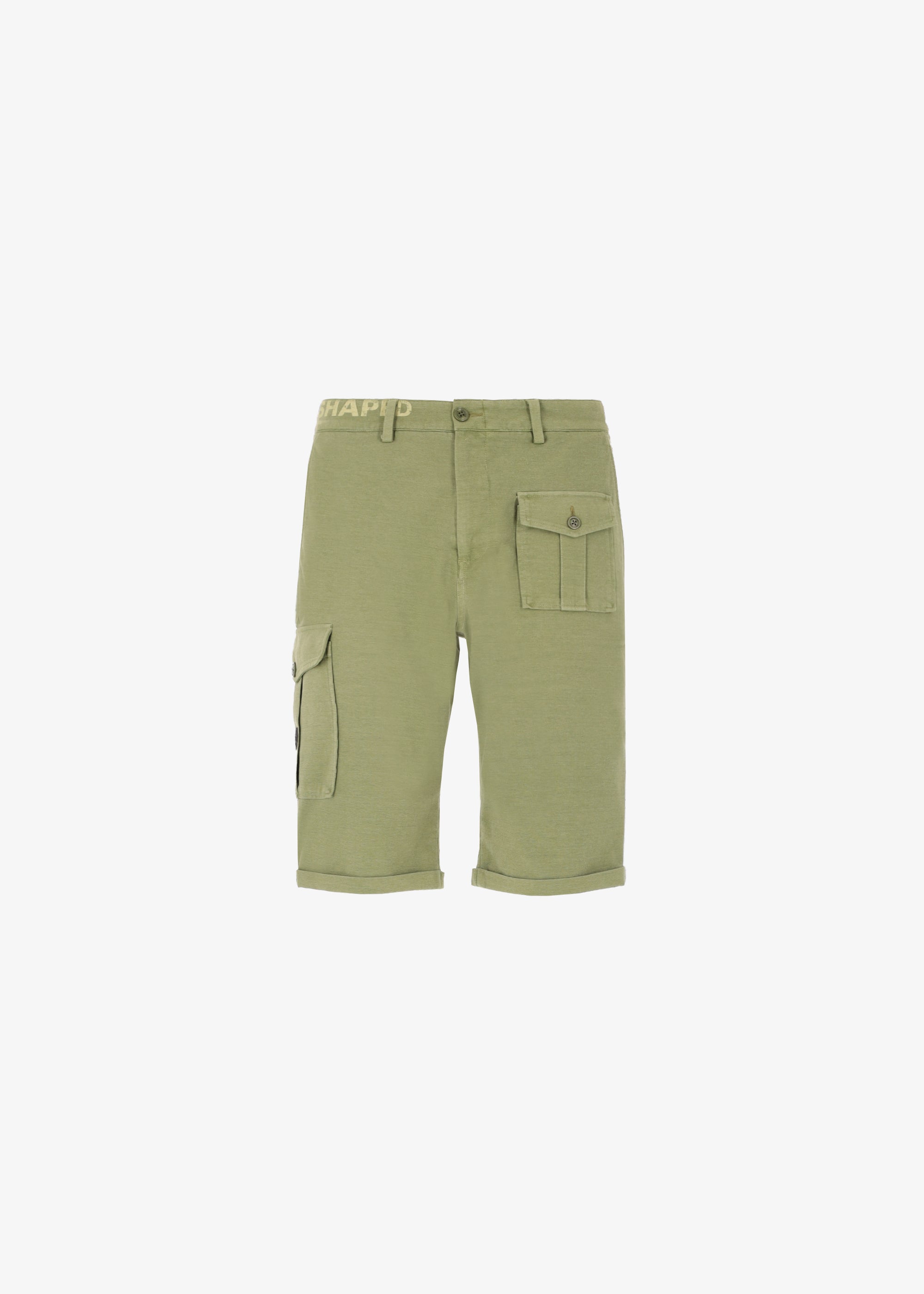 Bermuda Cargo Marmi in Tessuto Milano Tecnico con Effetto Hold Re-Shaped
