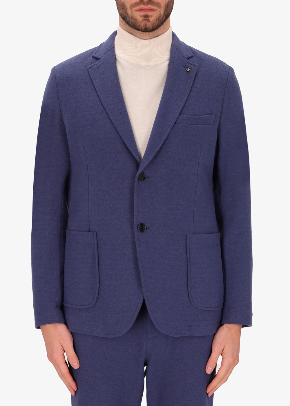 Two Button Stretch Panel Jacket Feel