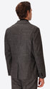Cellini Charcoal Warm-Hand Melange Technical Jersey Jacket - Model Back View