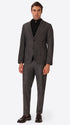 Cellini Charcoal Warm-Hand Melange Technical Jersey Jacket - Model Full Body Shot