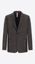 Distretto12 Cellini Charcoal Warm-Hand Melange Technical Jersey Jacket - Product Still Life