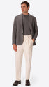 Pad Medium Grey Warm-Hand Super-Comfort Knit Padded Jacket - Model Full Body Shot