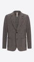Distretto12 Pad Medium Grey Warm-Hand Super-Comfort Knit Padded Jacket - Product Still Life