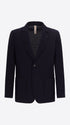 Distretto12 Vangogh Blue Warm-Hand Super-Comfort Knit With Mini-Check Texture Jacket - Product Still Life