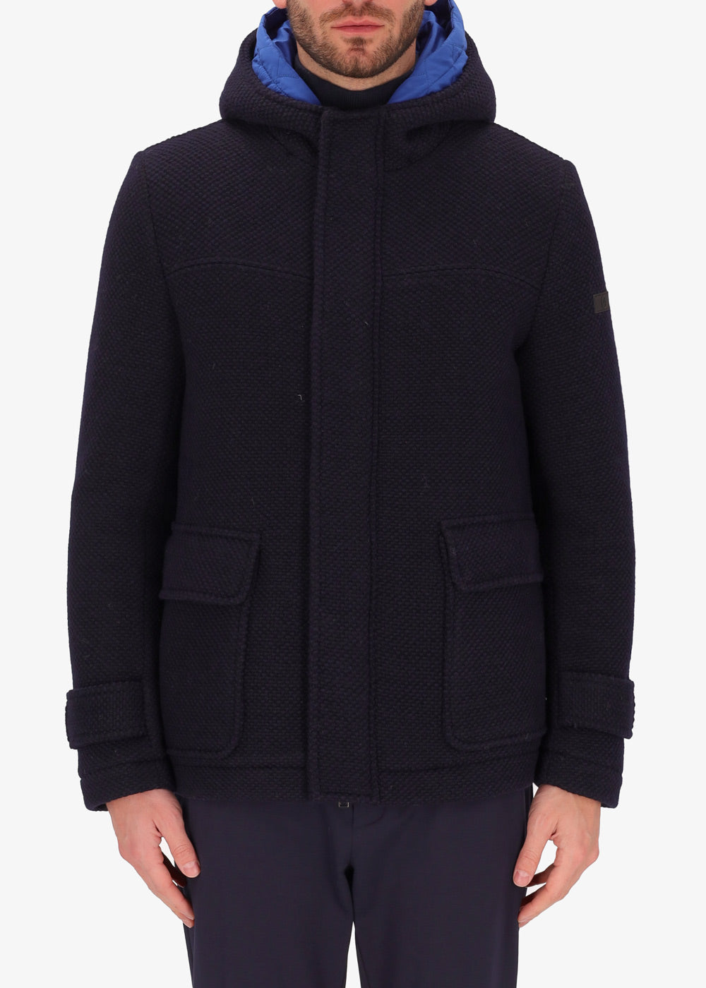 Woll Piquet Jacke Blasius mit Kapuze Herausnehmbare Polsterung
