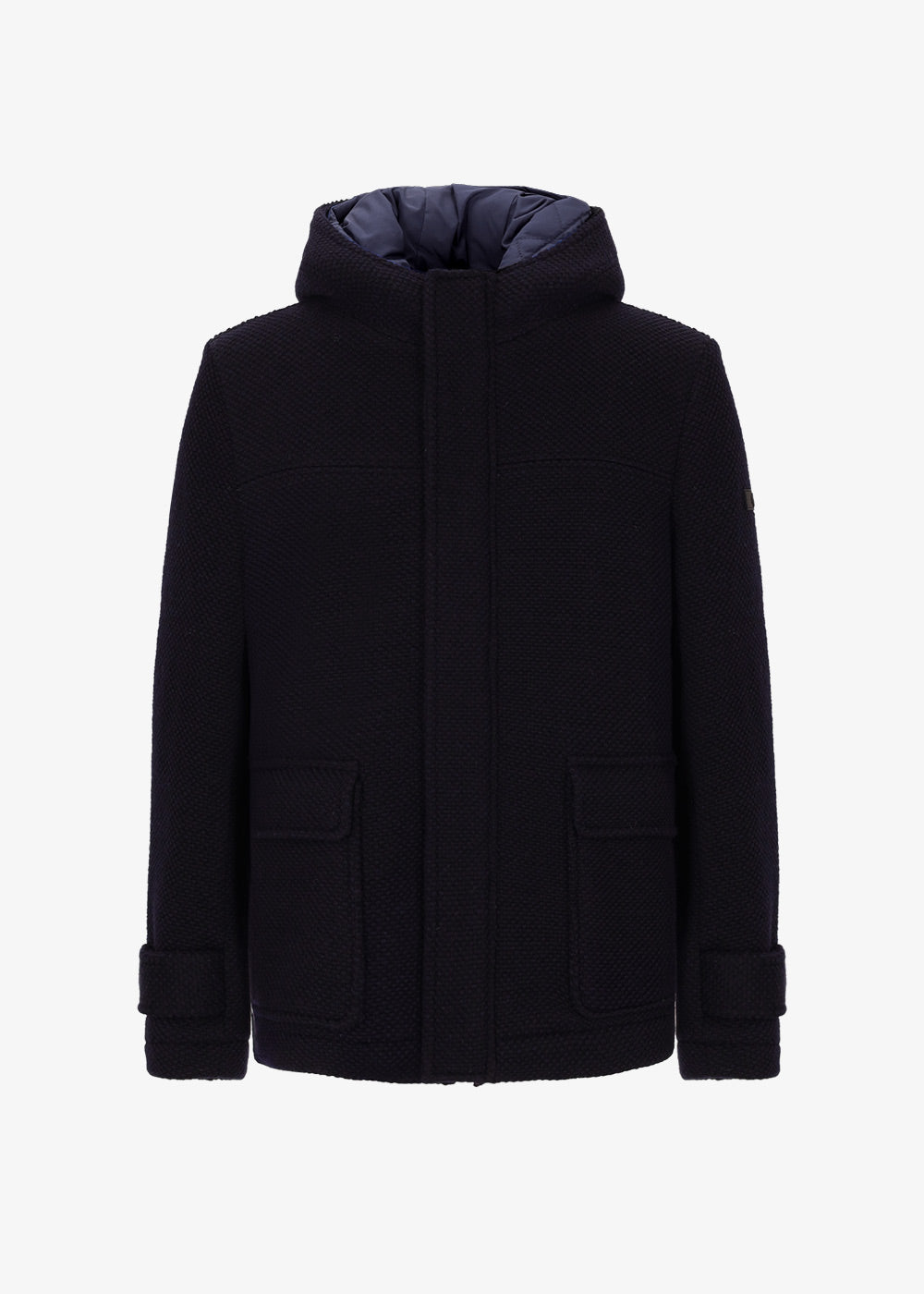 Woll Piquet Jacke Blasius mit Kapuze Herausnehmbare Polsterung