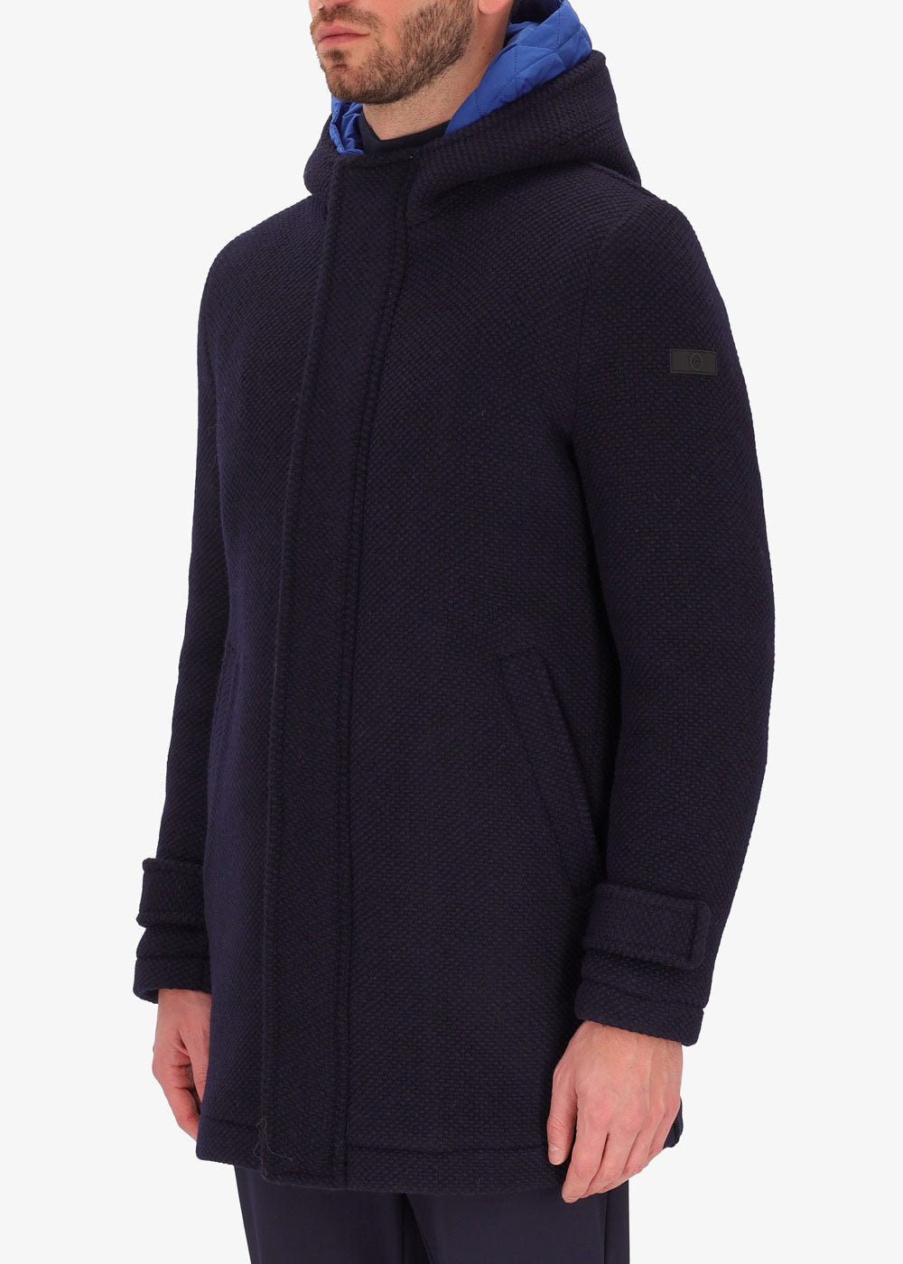 Piquet-Parka Blasius aus Wolle mit abnehmbarer Kapuze