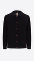 Distretto12 Vermeer Blue Wool-Blend Cable-Knit Cardigan - Product Still Life