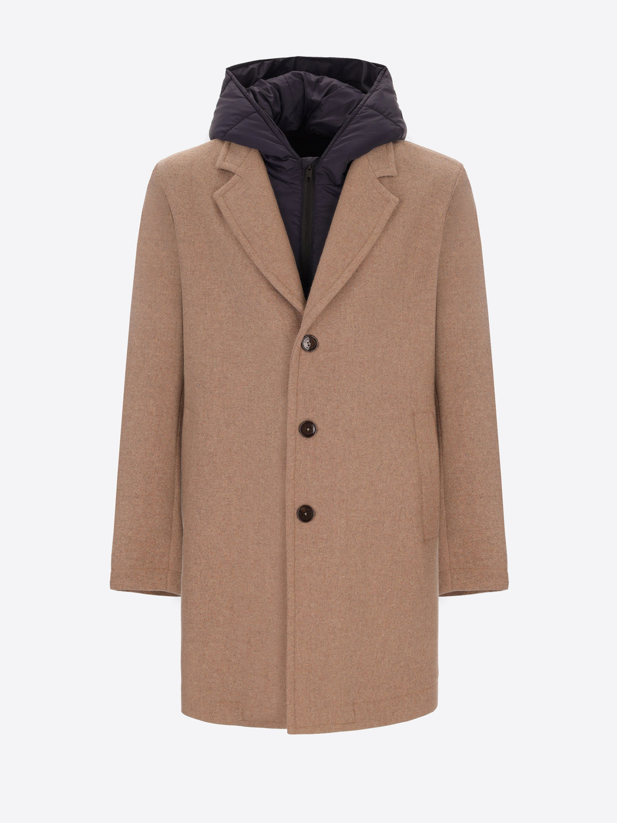 Wool-Blend Coat Miró with Detachable Bib