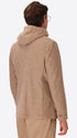 Isaia Cacha/Cacha Wool-Blend Jacket With Detachable Bib - Model Back View