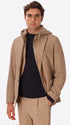 Isaia Cacha/Cacha Wool-Blend Jacket With Detachable Bib - Model Front View