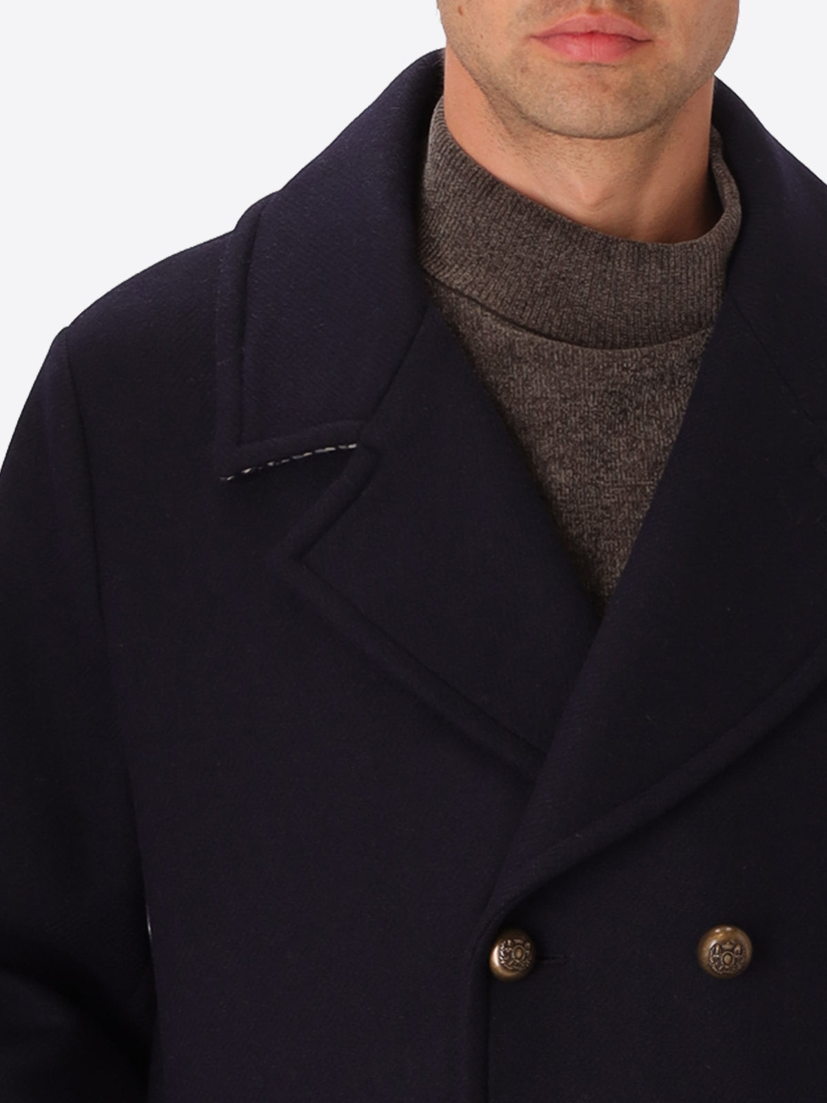Cappotto Doppiopetto Oversize Miró in Panno Misto Lana