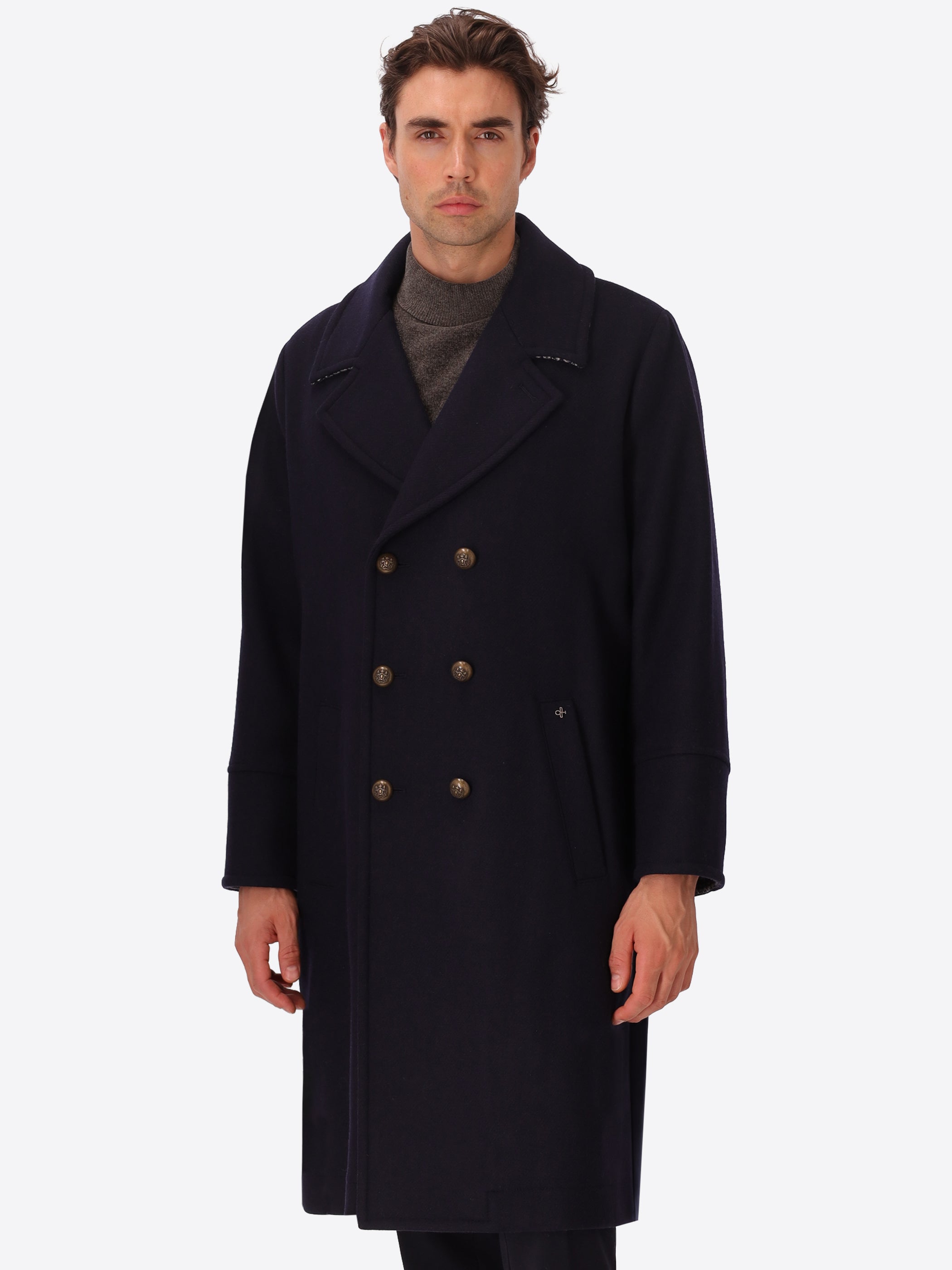 Cappotto Doppiopetto Oversize Miró in Panno Misto Lana