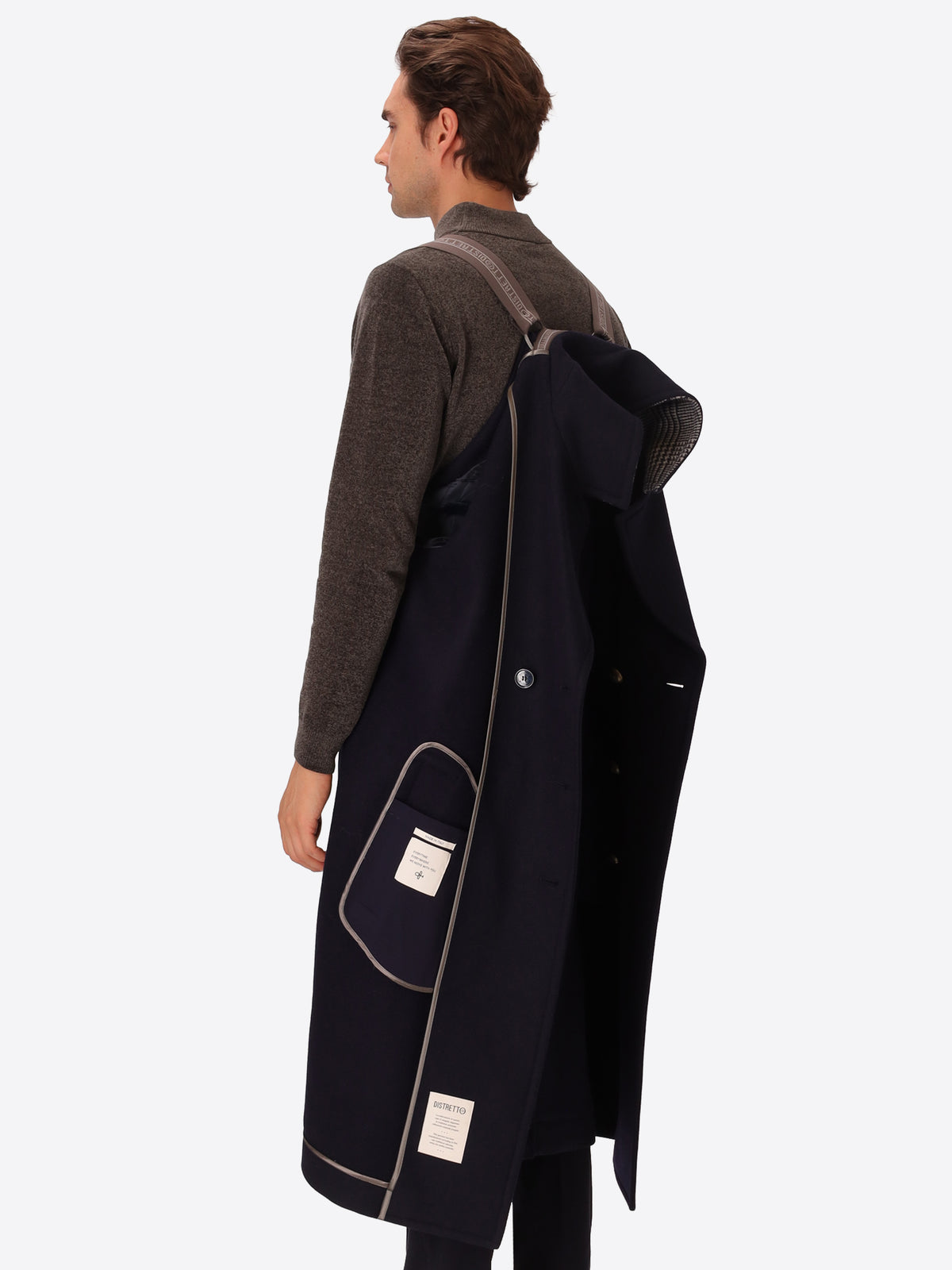 Cappotto Doppiopetto Oversize Miró in Panno Misto Lana