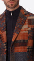 Boccioni Mars Wool-Blend Patchwork Jacket - Close-Up Of The Collar