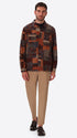 Boccioni Mars Wool-Blend Patchwork Shirt Jacket - Model Full Body Shot