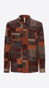 Distretto12 Boccioni Mars Wool-Blend Patchwork Shirt Jacket - Product Still Life