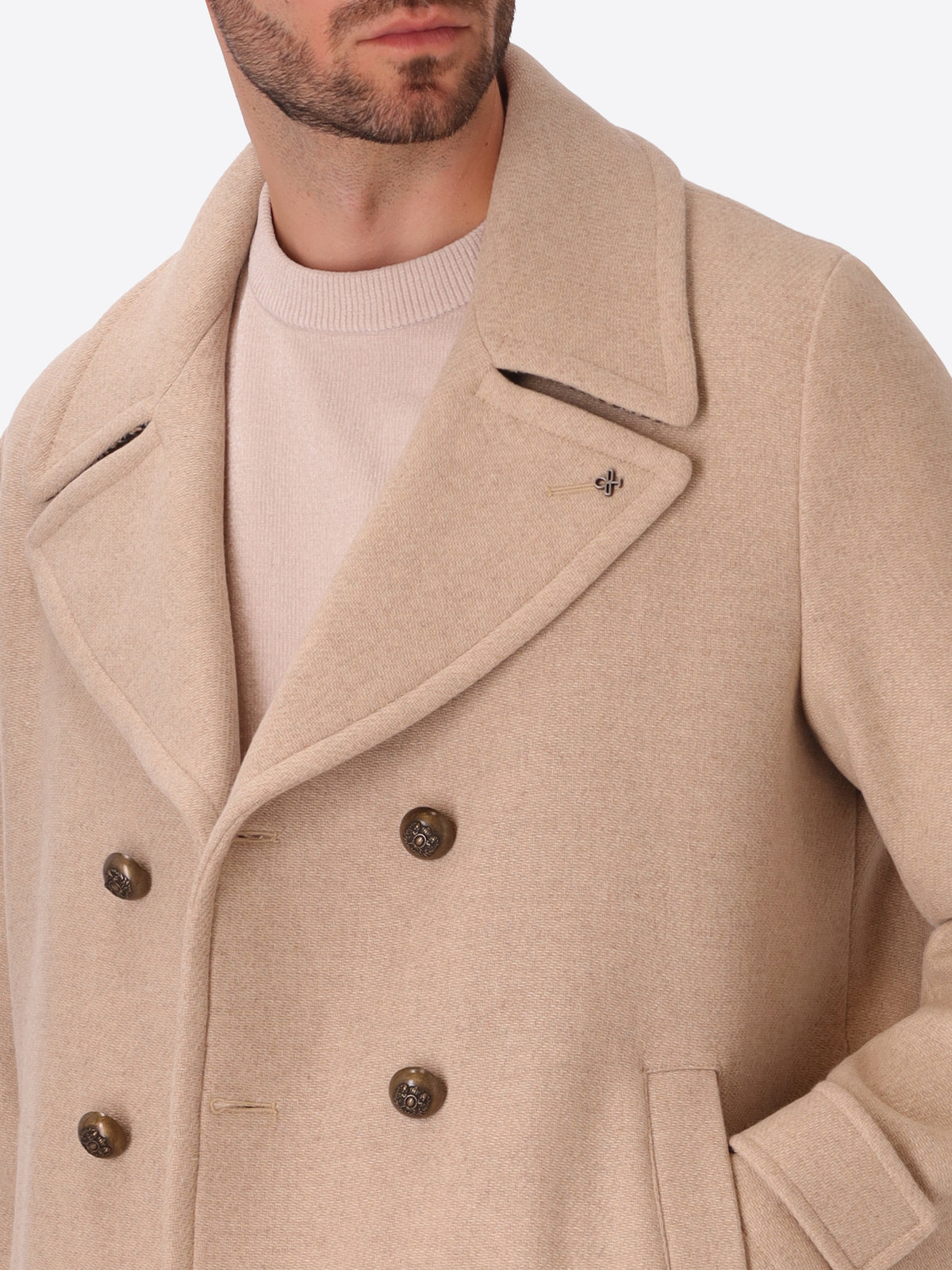 Wool-Blend Peacoat Miró