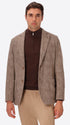 Dechirico Cacha Wool-Blend Prince-Of-Wales Check Jacket - Model Front View