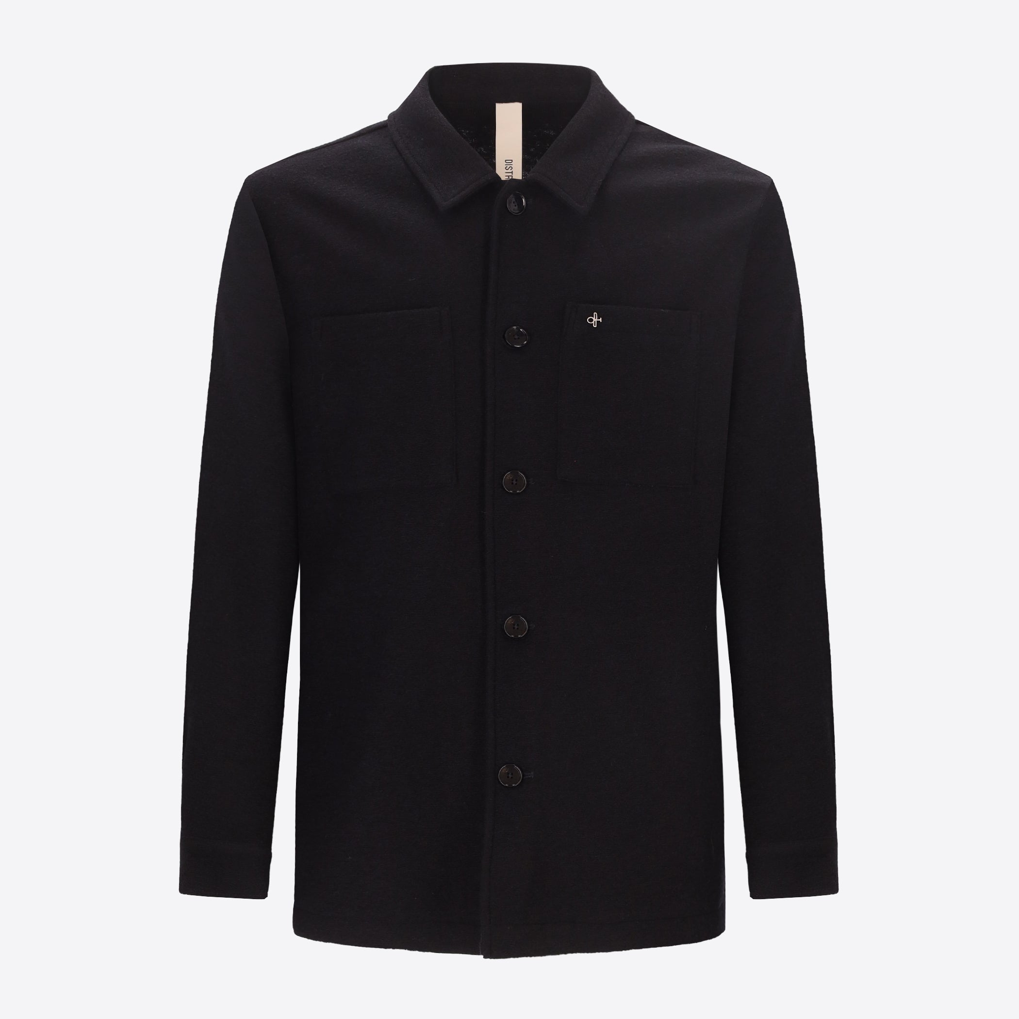 Distretto12 Isaia Blue Wool-Blend Shirt Jacket - Product Still Life