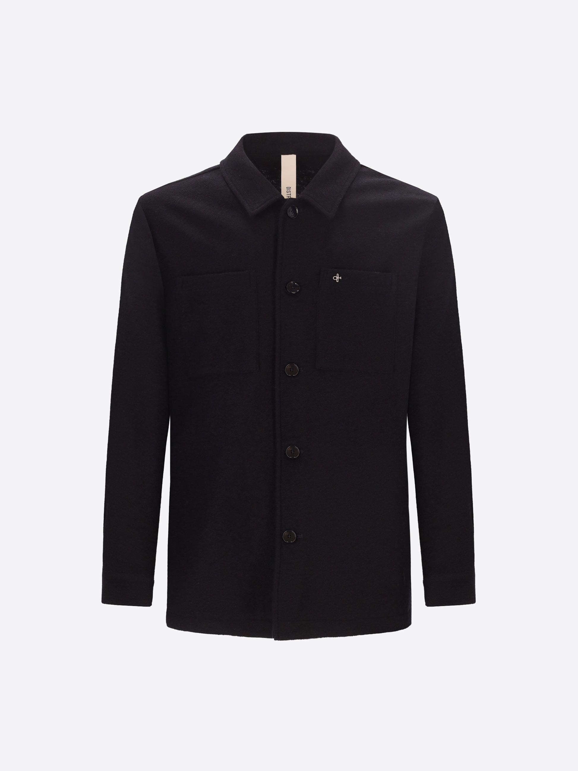 Distretto12 Isaia Blue Wool-Blend Shirt Jacket - Product Still Life