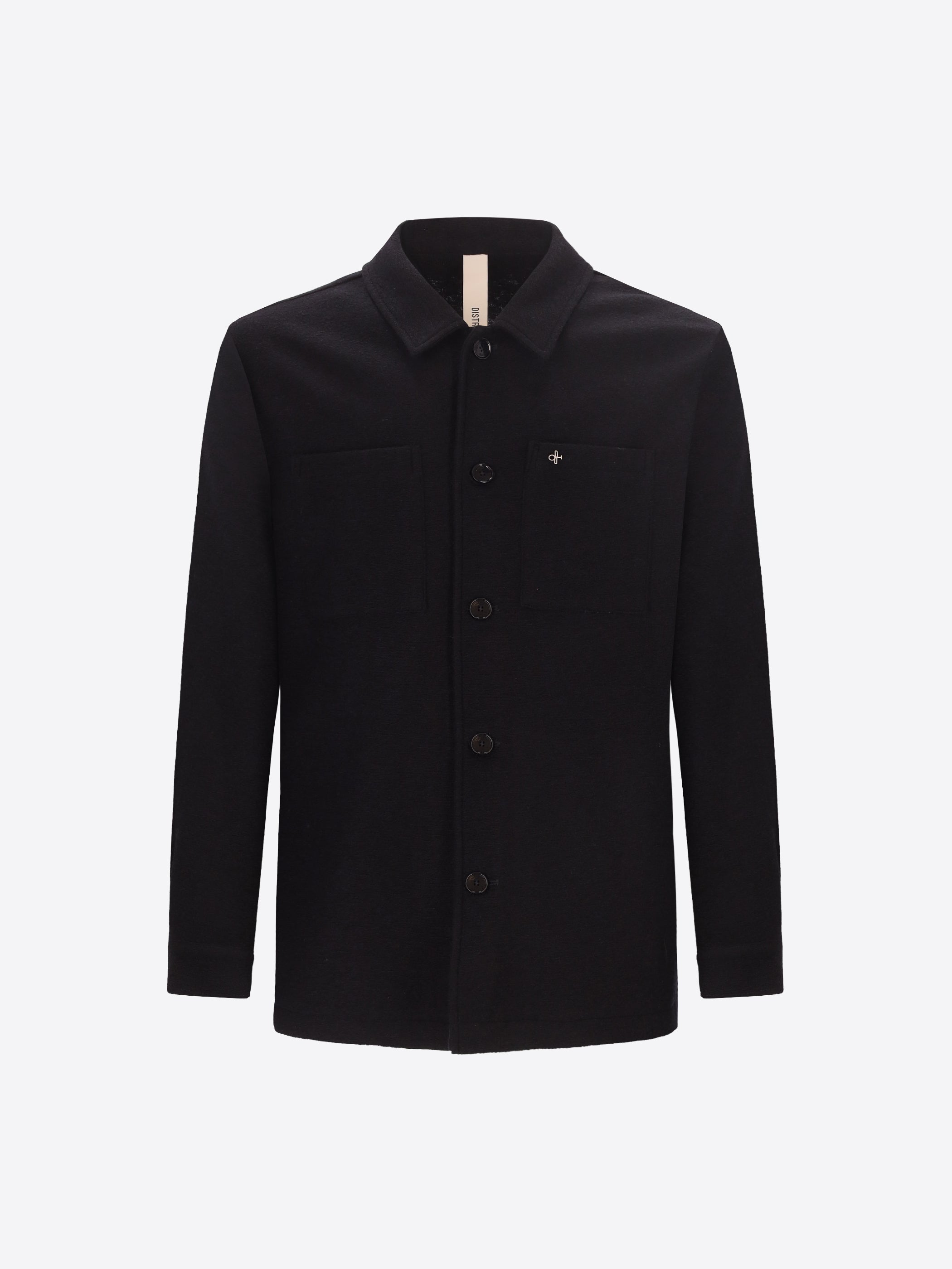Distretto12 Isaia Blue Wool-Blend Shirt Jacket - Product Still Life