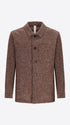 Distretto12 Isaia Brown Wool-Blend Shirt Jacket - Product Still Life