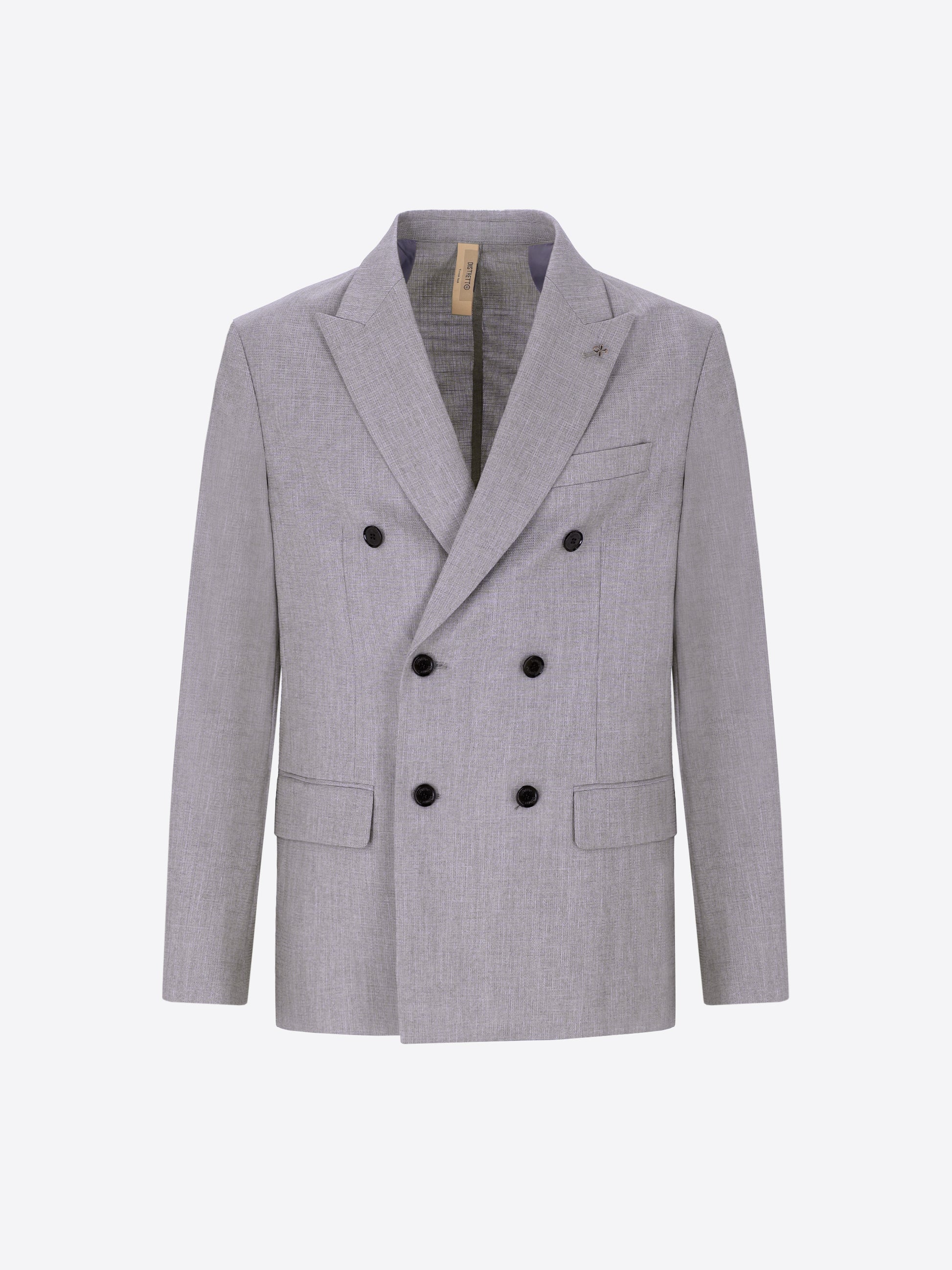 Melange Viscose-Blend Double-Breasted Jacket Acanto