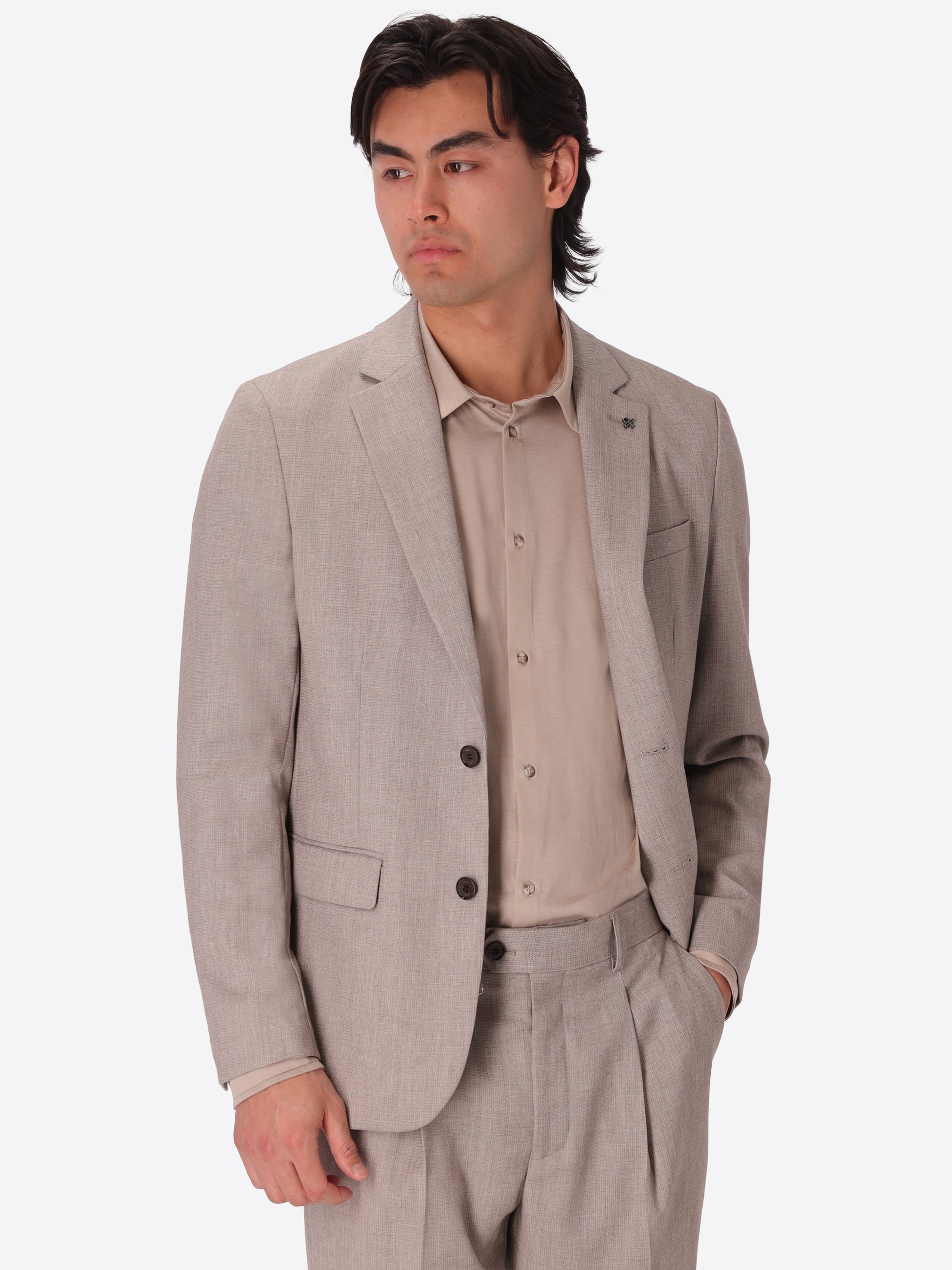 Giacca Tailoring Acanto in Tessuto Melange Misto Viscosa
