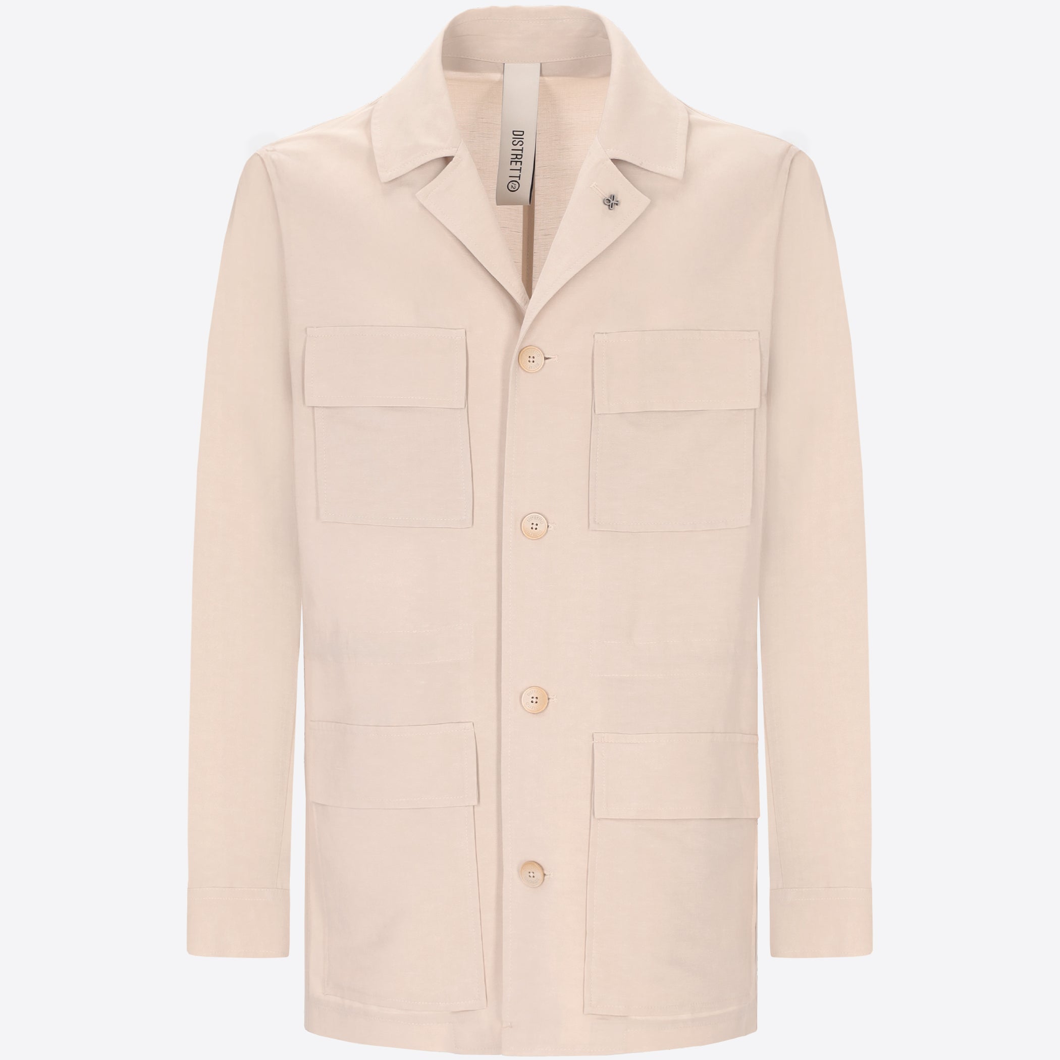 Alloro Fieldjacke Aus Leichtem Leinen-Viskose-Gewebe