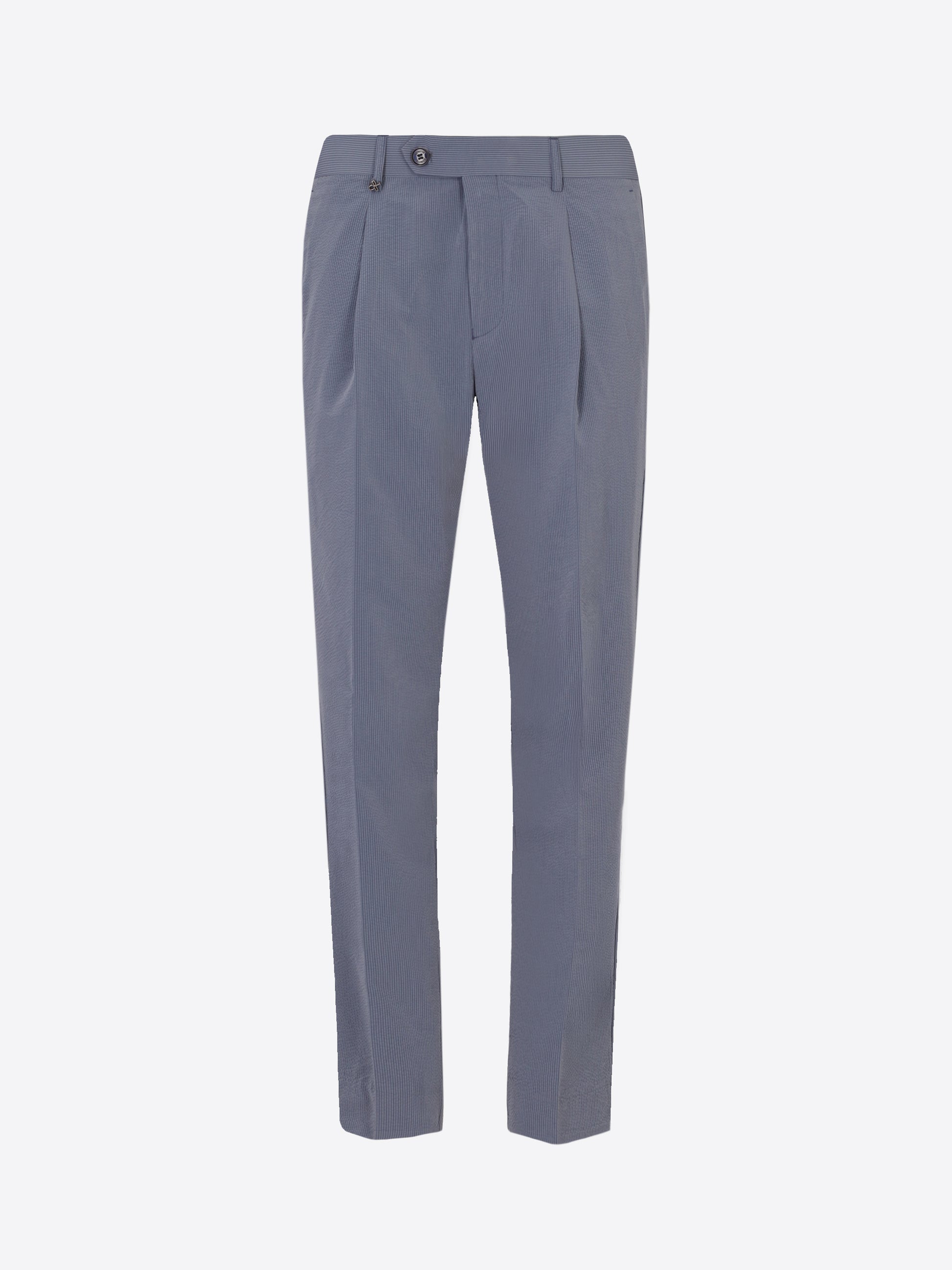 Arezzo Tailoring-Hose Carrot Fit Mit Bundfalte Aus Super-Comfort Feinstruktur-Streifen-Gewebe