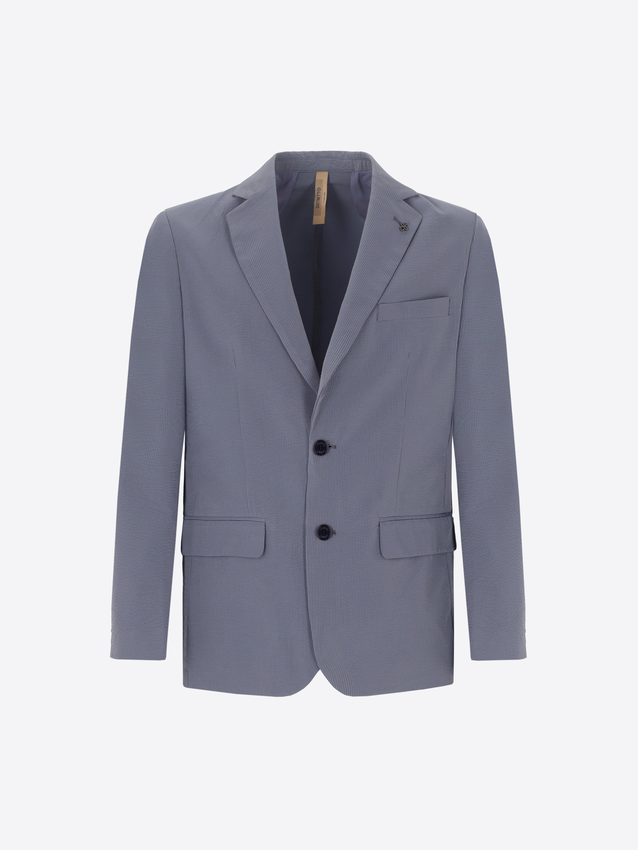 Semi-Tailored Jacket Arezzo In Super-Comfort Embossed Fine Stripe Fabric