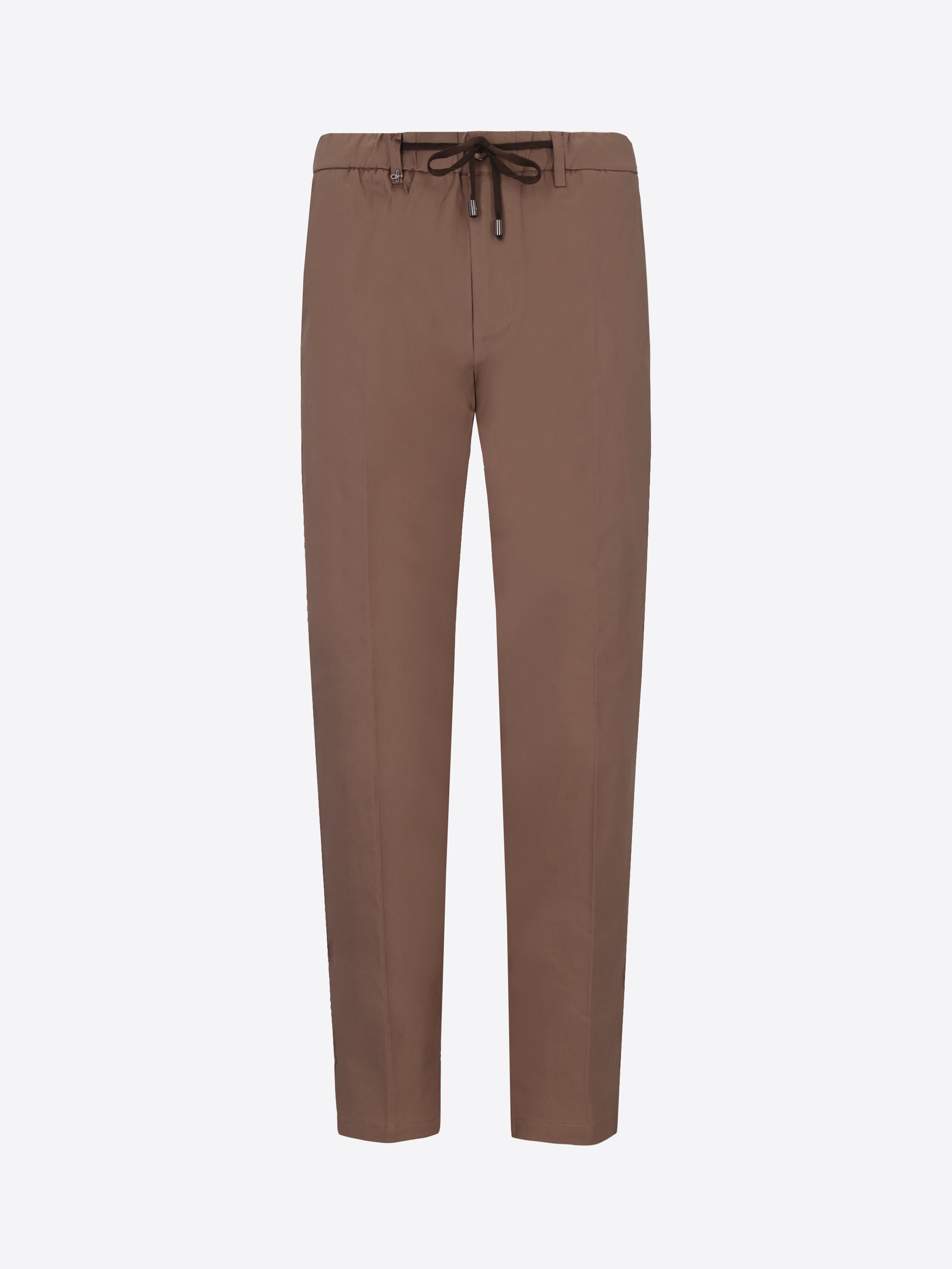 Pantalone Relax Grano In Tessuto Misto Cotone Nylon Ultraleggero