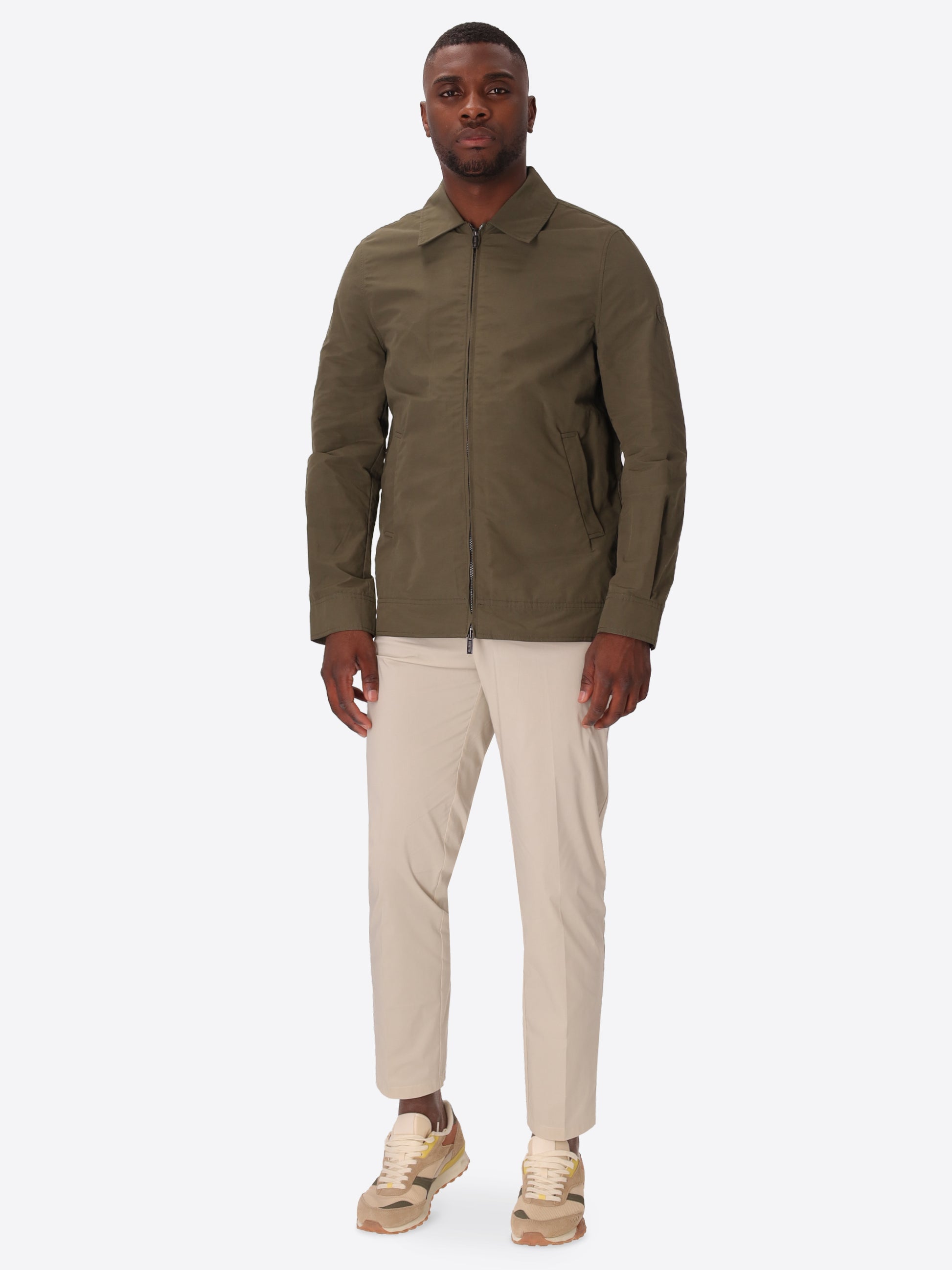 Herit Aviator-Jacke Aus Technischem Wasserabweisendem Atmungsaktivem Baumwoll-Nylon-Gewebe