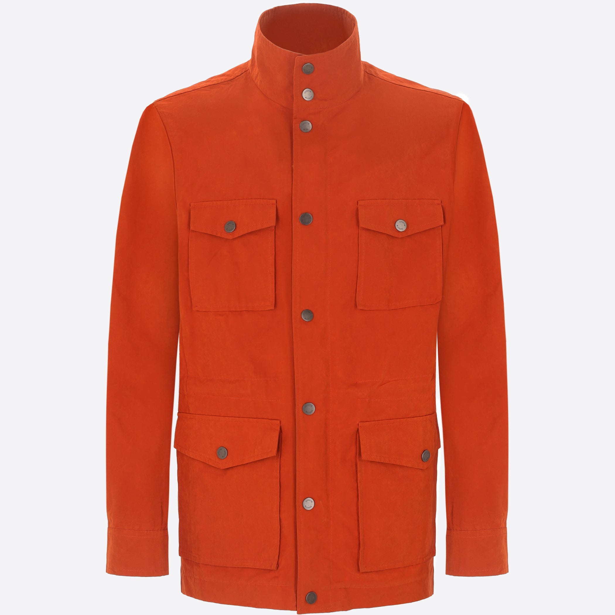 Field Jacket Herit In Technical Water-Repellent Breathable Cotton Nylon Fabric