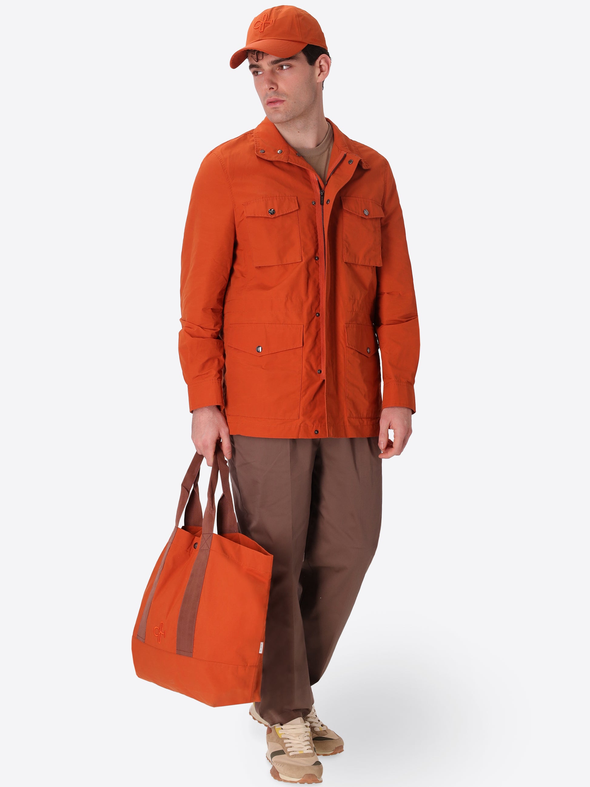 Borsa Herit In Tessuto Tecnico Cotone Nylon Idrorepellente