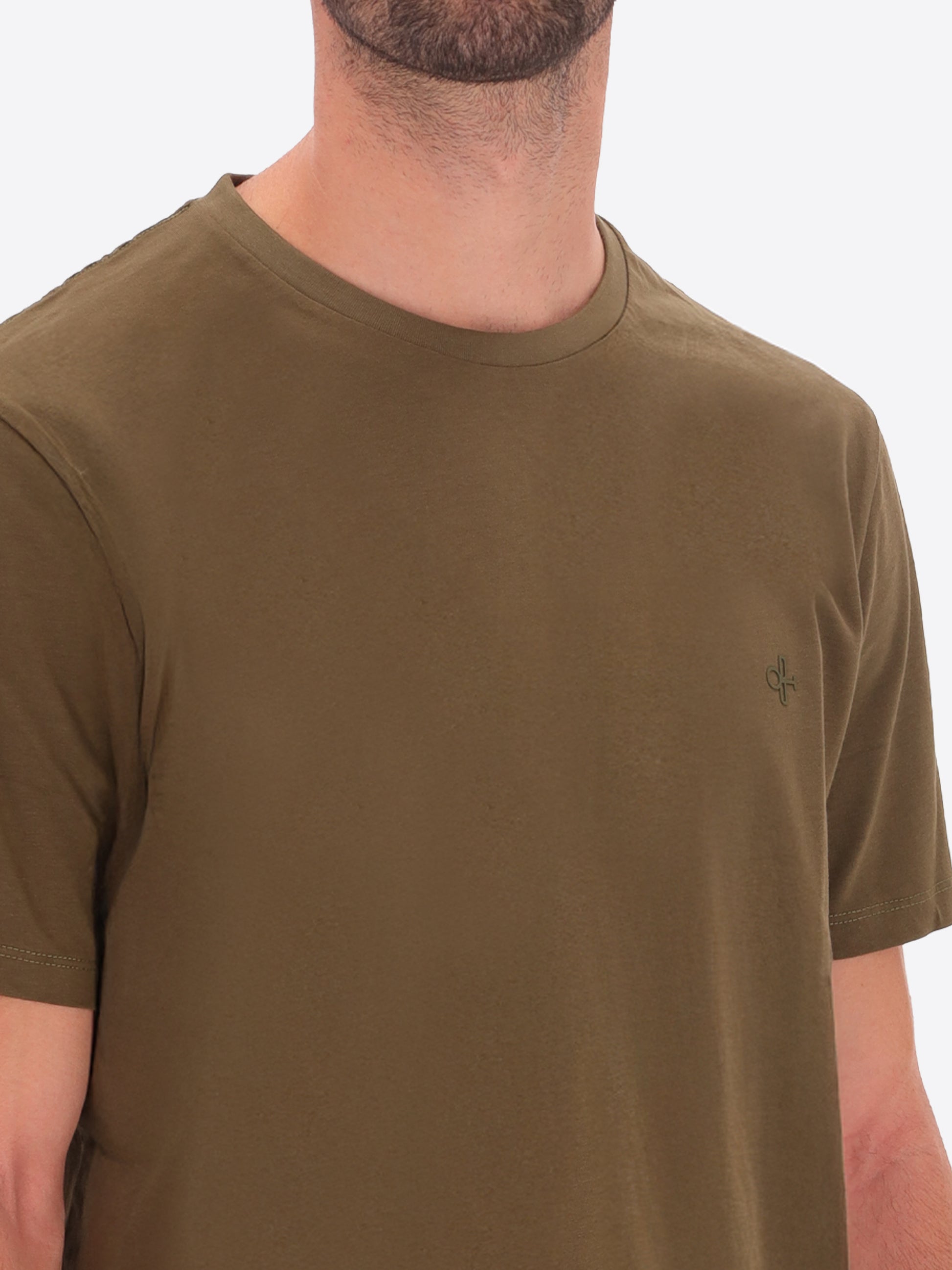 Londra Baumwoll-T-Shirt mit Rundhalsausschnitt und Logo