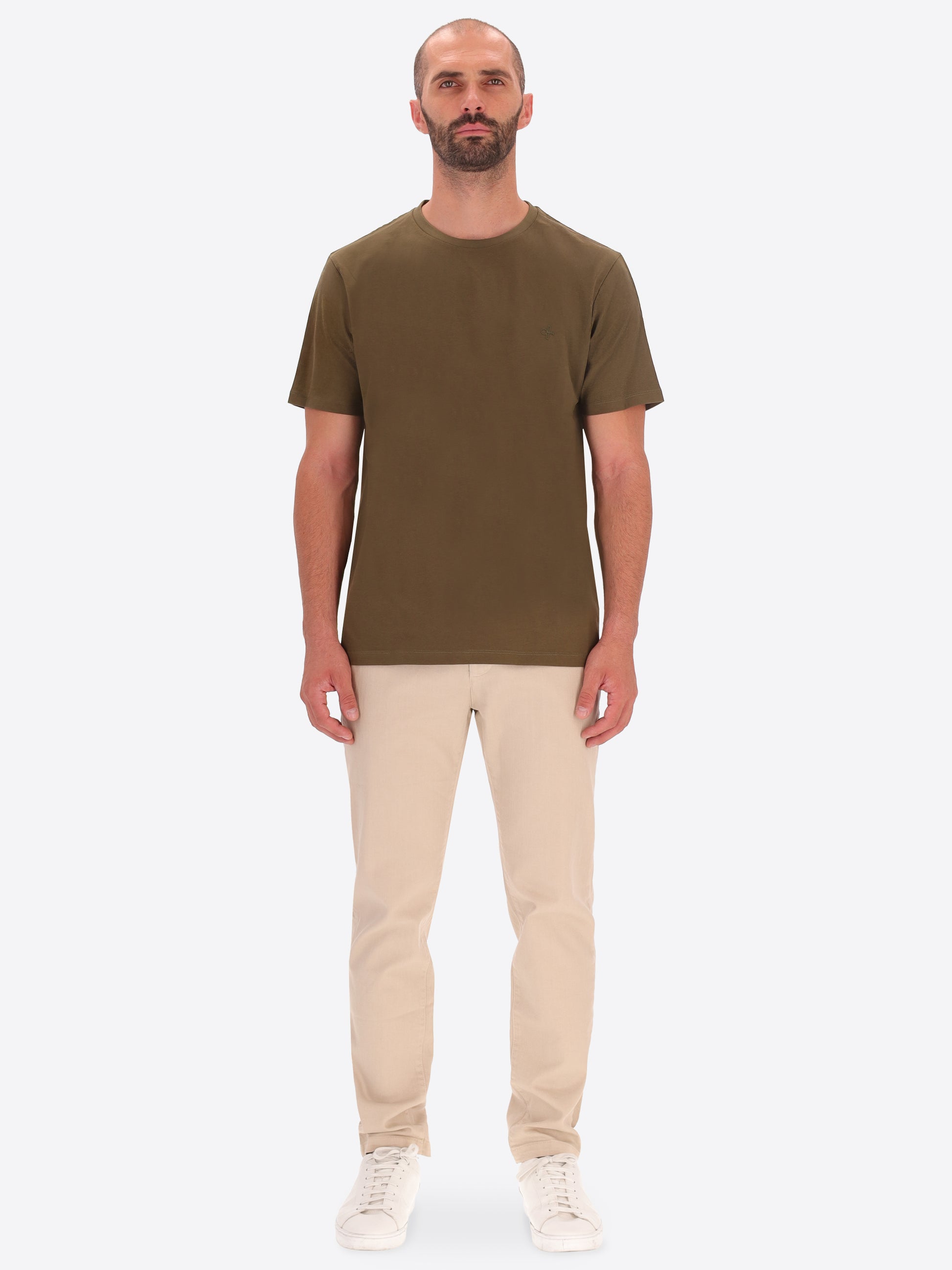 Londra Baumwoll-T-Shirt mit Rundhalsausschnitt und Logo