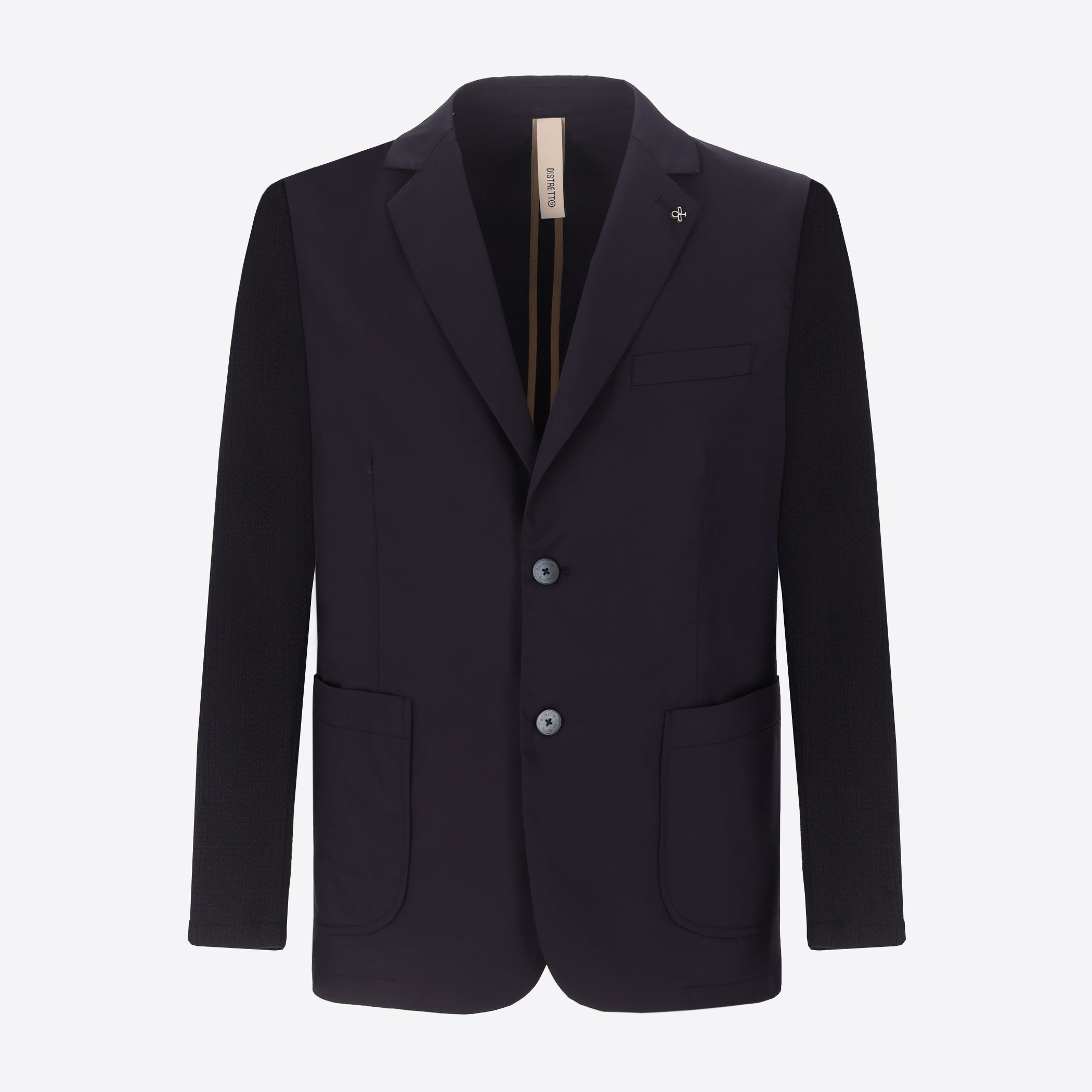 Jacket Orzo In Ultralight Cotton-Nylon Fabric With Jersey Sleeves